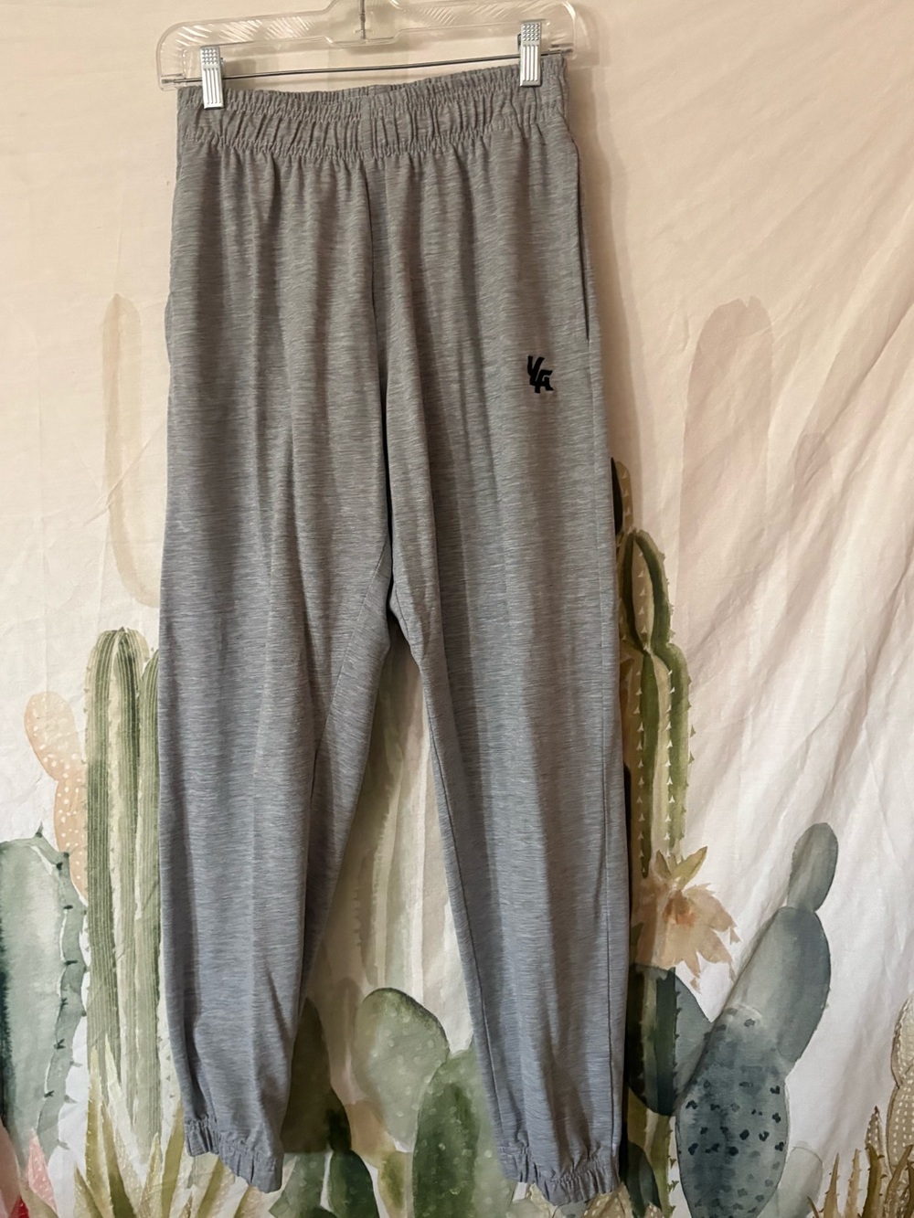 Men’s Youngla Sweat Pants Gray Elastic Waist Athleisure Workout Lounge Jogger 🌵S